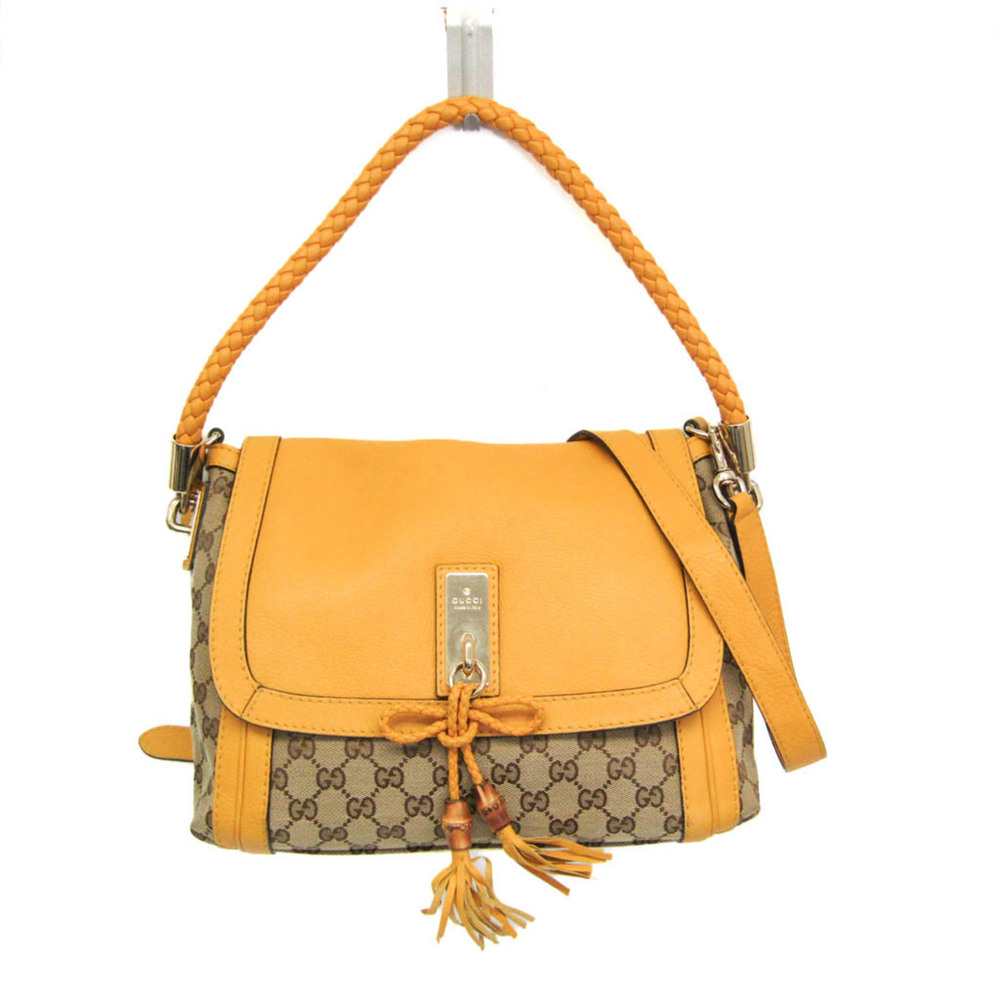 GUCCI Authentic Cream Leather Shoulder Bag - Picture 1 of 16